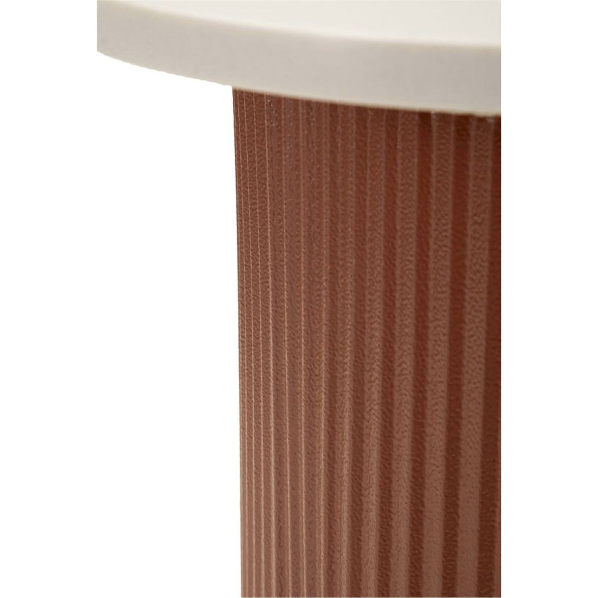 Table d'appoint plateau effet marbre MODERN rouge et blanc, RECOLLECTION