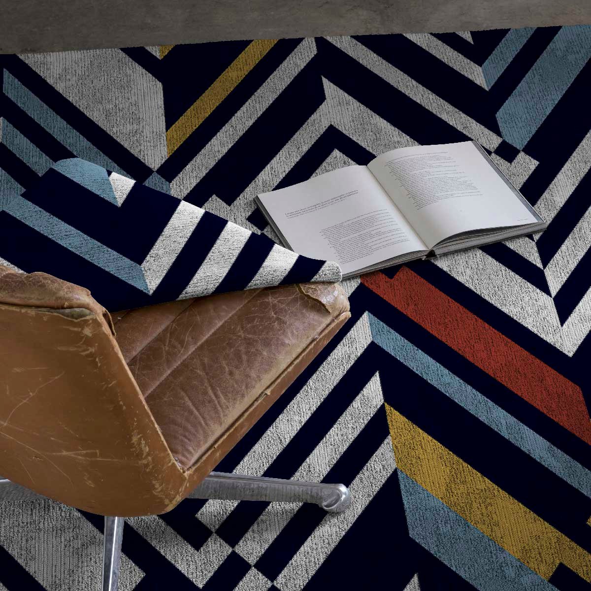 Tapis de salon BASTIAN multicolore, NAF NAF HOME