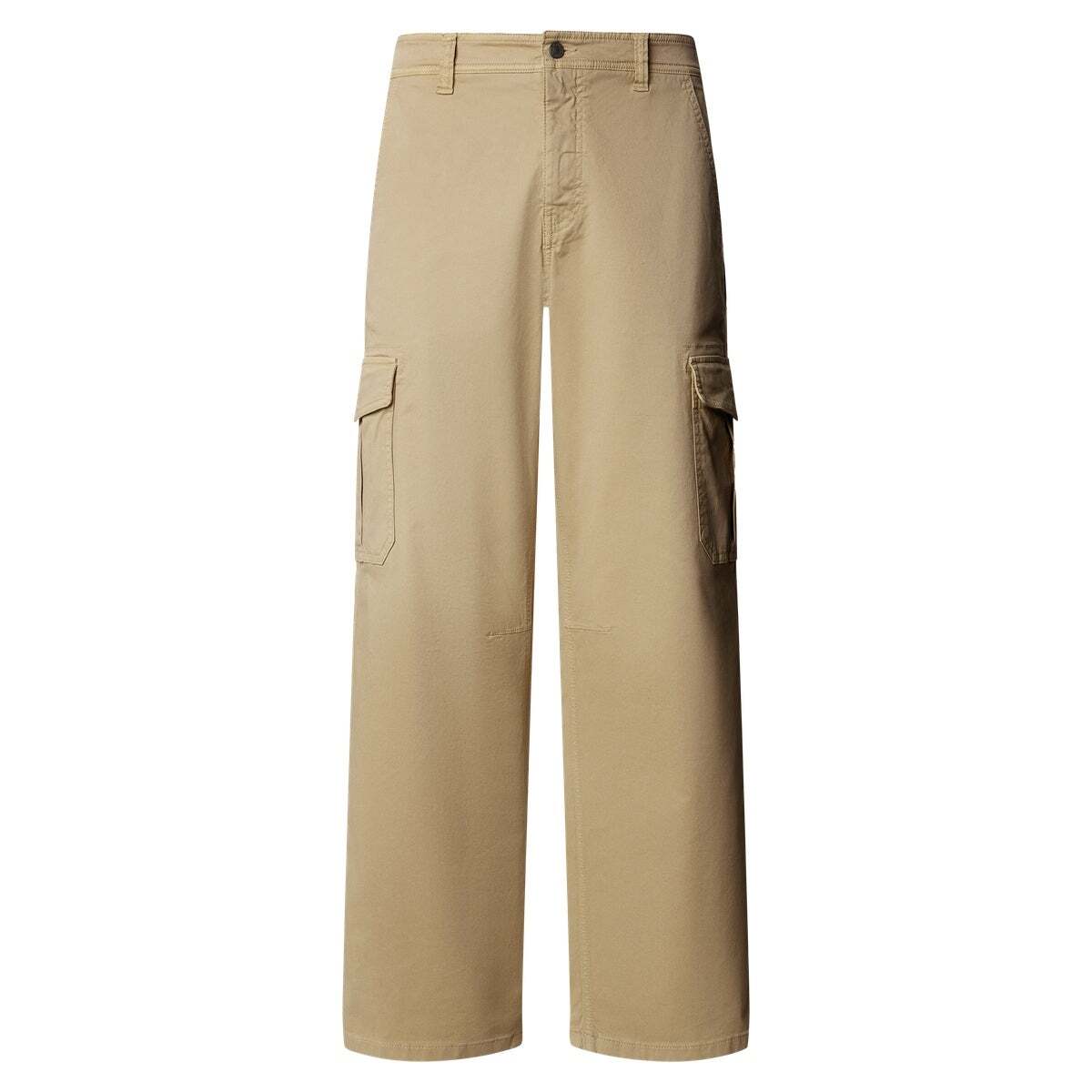 Pantalon Cargo En Sergé Coupe Décontractée beige malté, PEPE JEANS