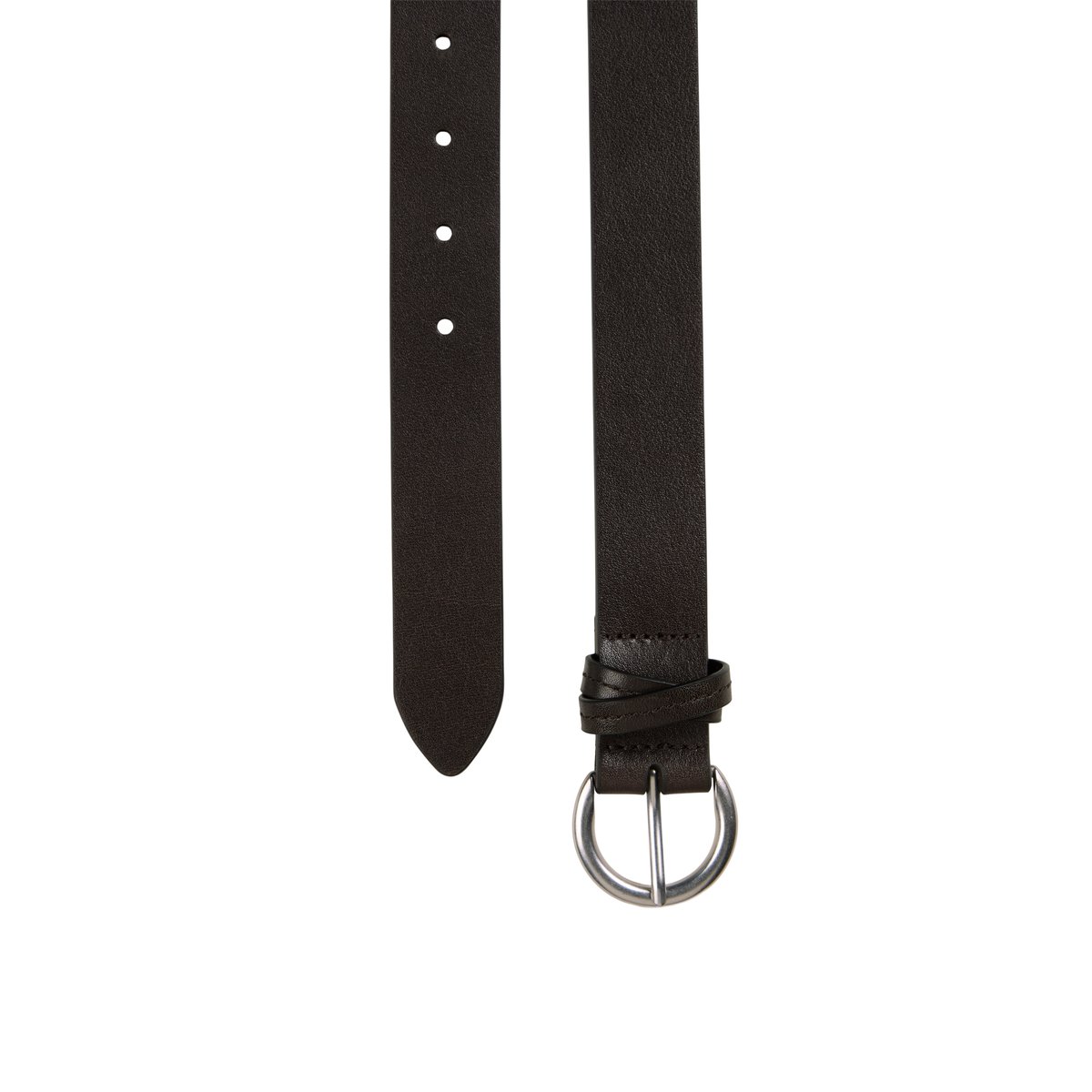 Ceinture modèle Edisi en cuir de vachette de qualité supérieure gris, MARC O'POLO