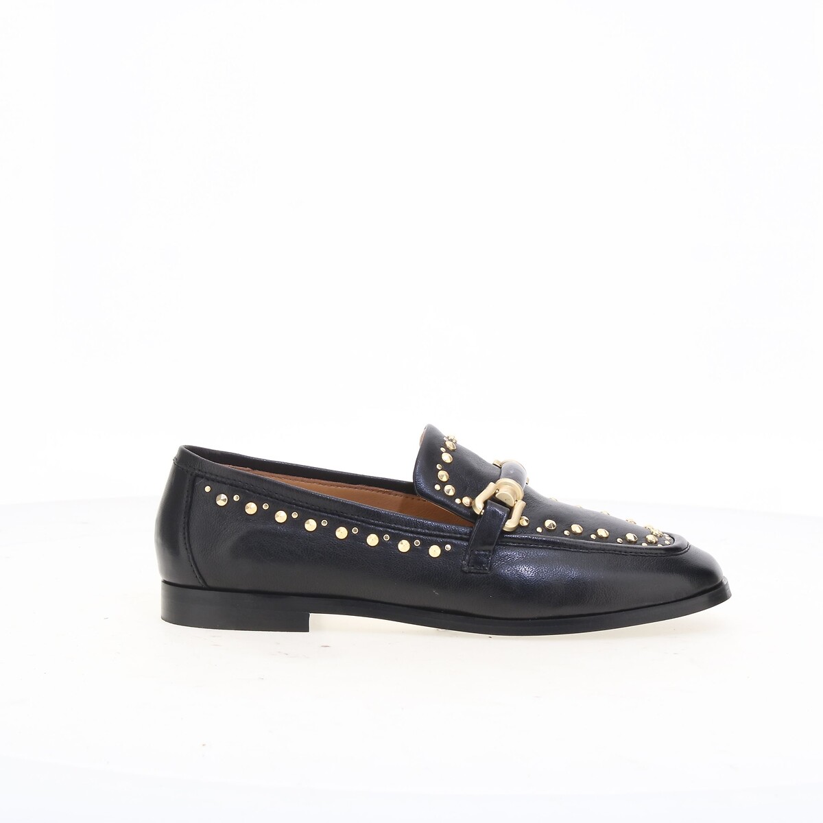 Studded Leather Loafers black, MJUS