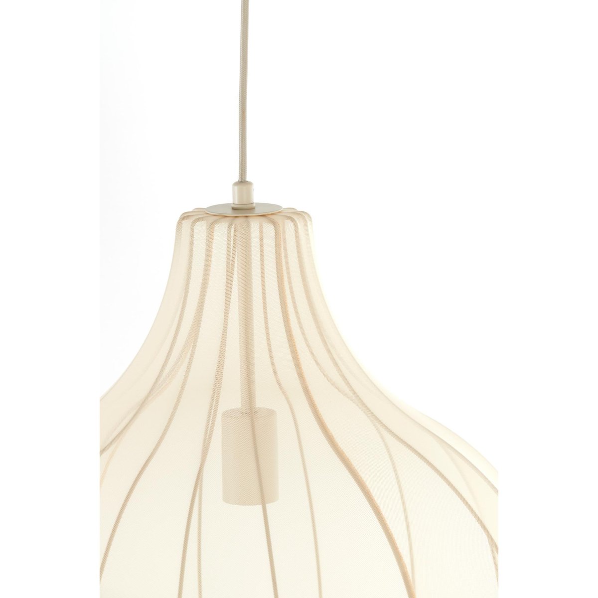 Lampe Suspendue Textiles ELATI sable, LIGHT & LIVING 