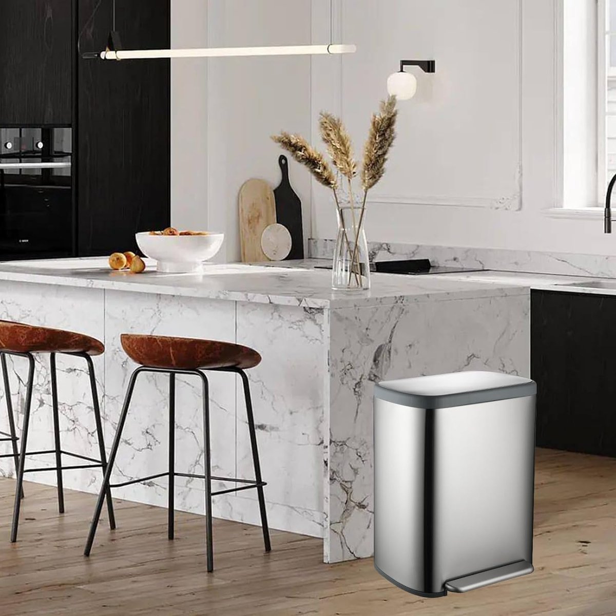 Poubelle de cuisine tri sélectif EMPIRE argent, KITCHEN MOVE