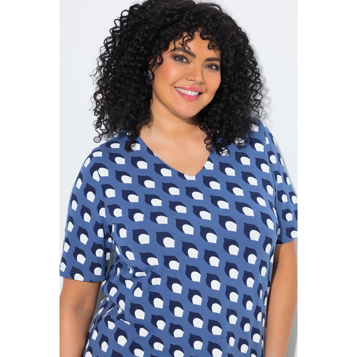 T-shirt avec imprimé bleu voile clair, ULLA POPKEN