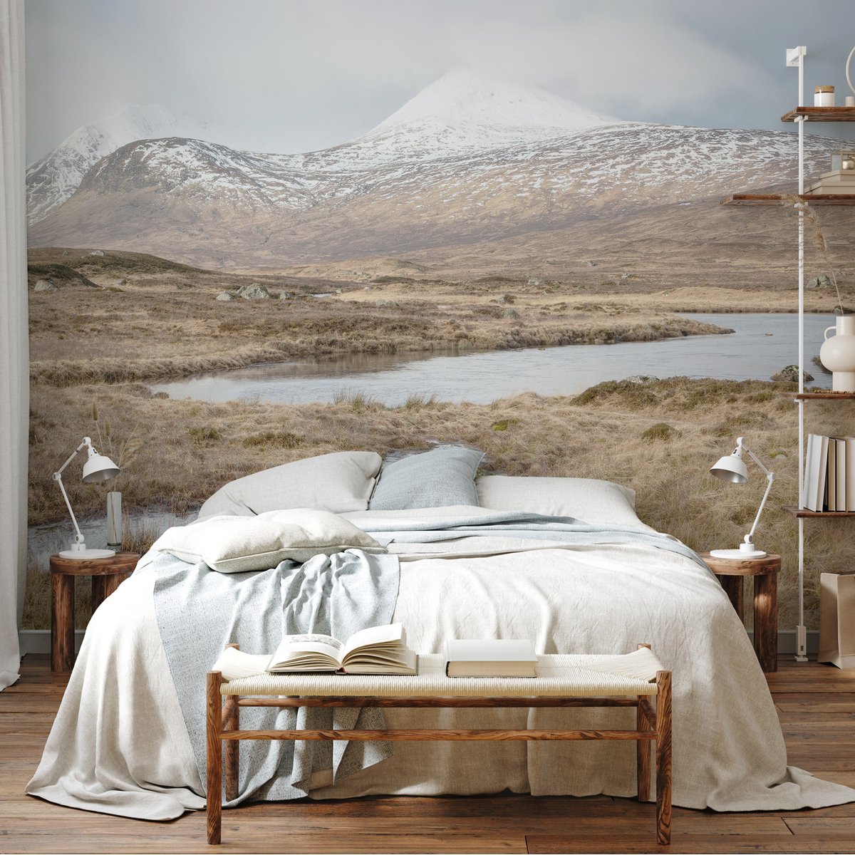 Papier peint panoramique HIGHLANDS multicolore, LE PAPIERS DE NINON