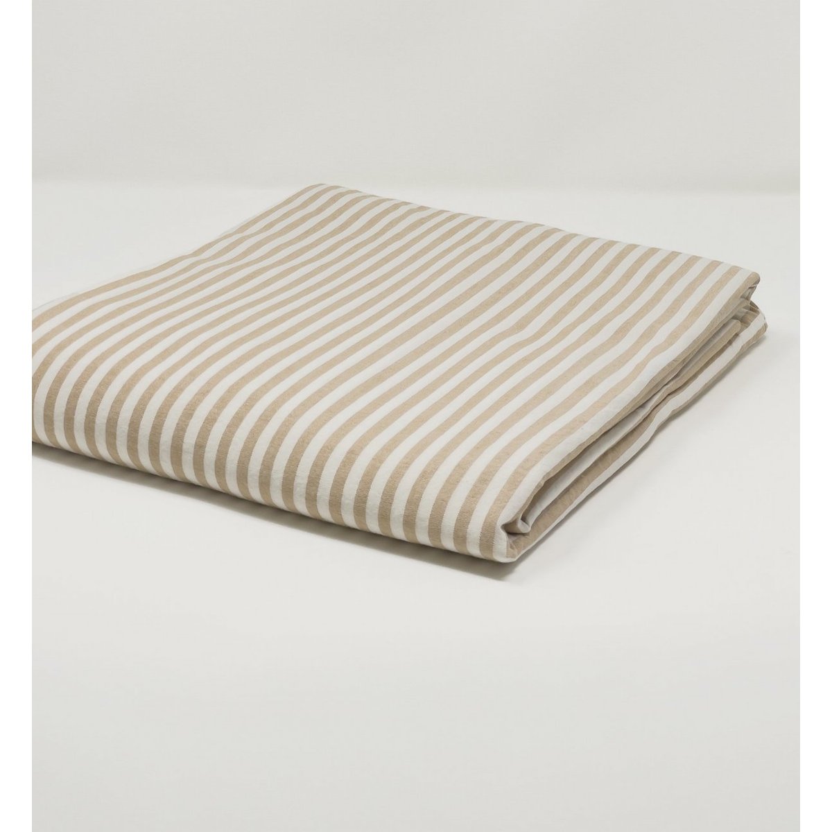 Drap plat adulte Percale de Coton Bio RAYÉ rayé ambre, KADOLIS