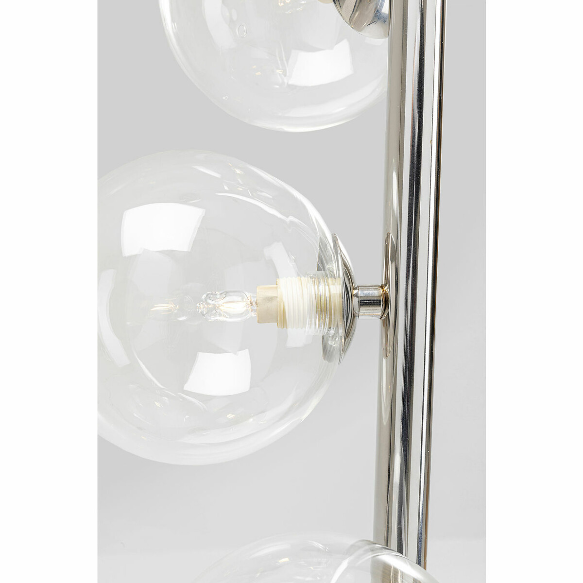 Floor Lamp Scal Balls Chrome 160cm silver-coloured, KARE DESIGN