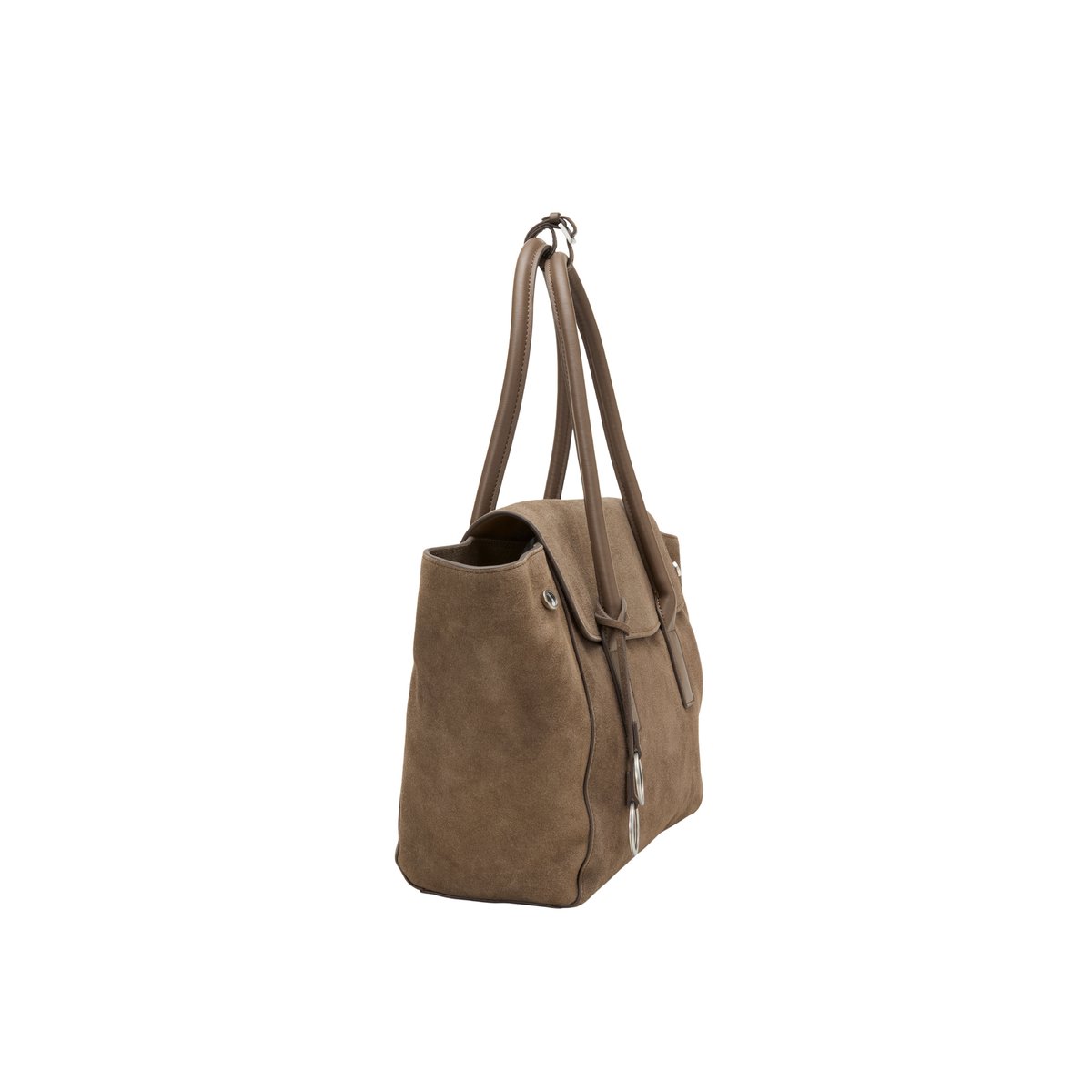 Sac cabas modèle Gaby, grand format en cuir de vachette de qualité supérieure marron clair, MARC O'POLO