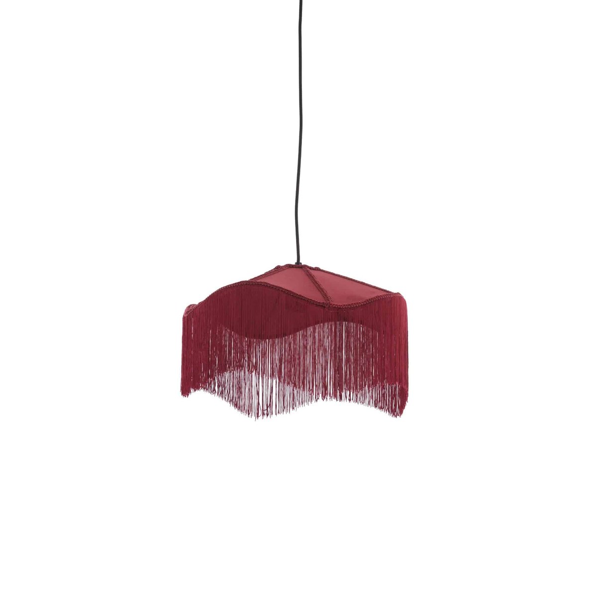 Lampe Suspendue Métal TIFFANY bordeaux, LIGHT & LIVING