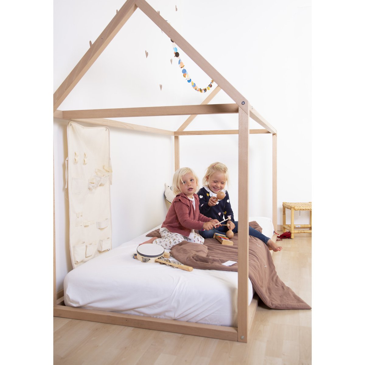 Cadre de lit tipi 90x200 cm naturel, CHILDHOME