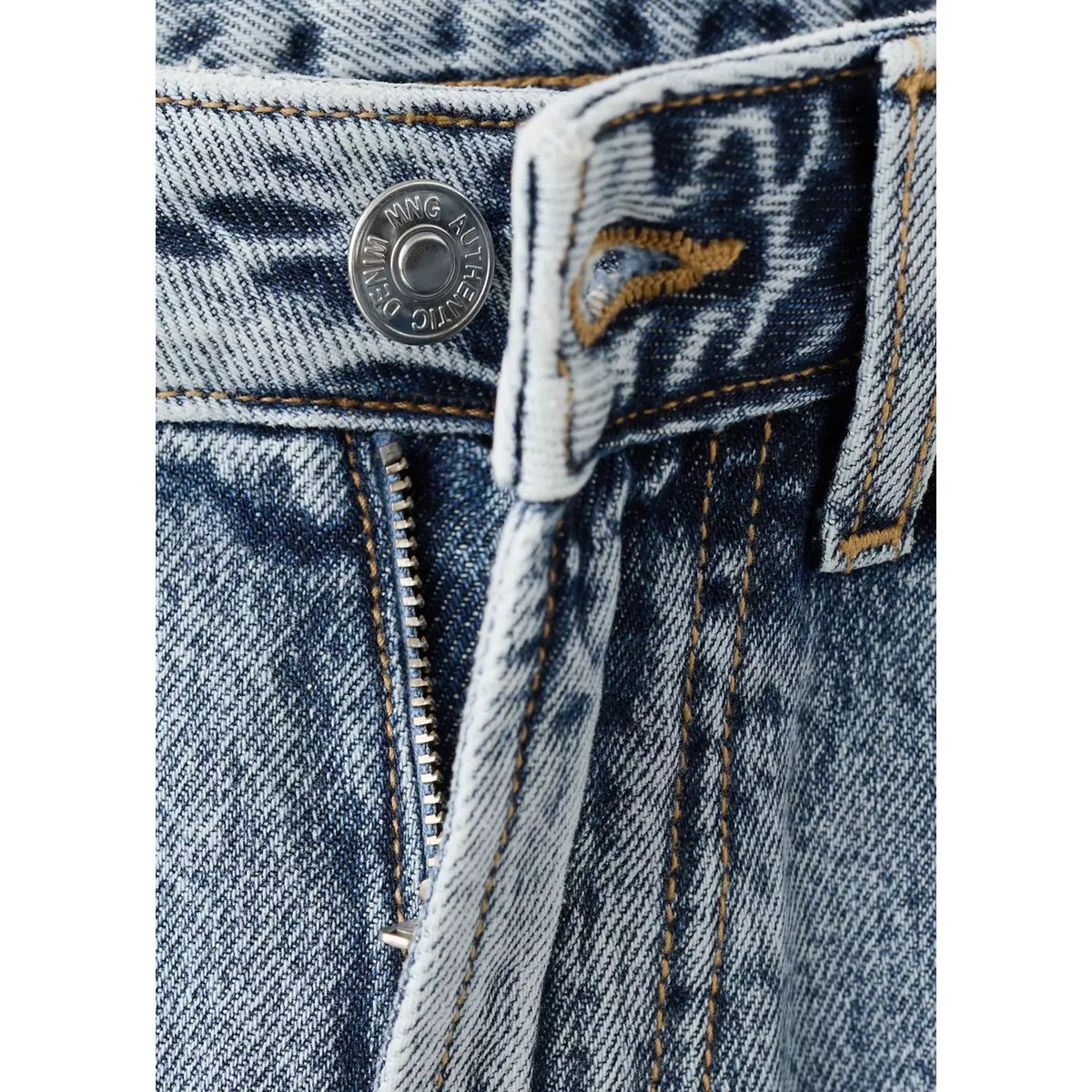 Jean regular-fit bleu moyen, MANGO TEEN
