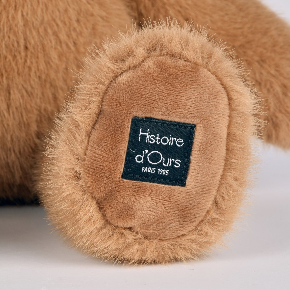 Ours en peluche CLEMENTIN 38 cm praline cacahuète, HISTOIRE D'OURS