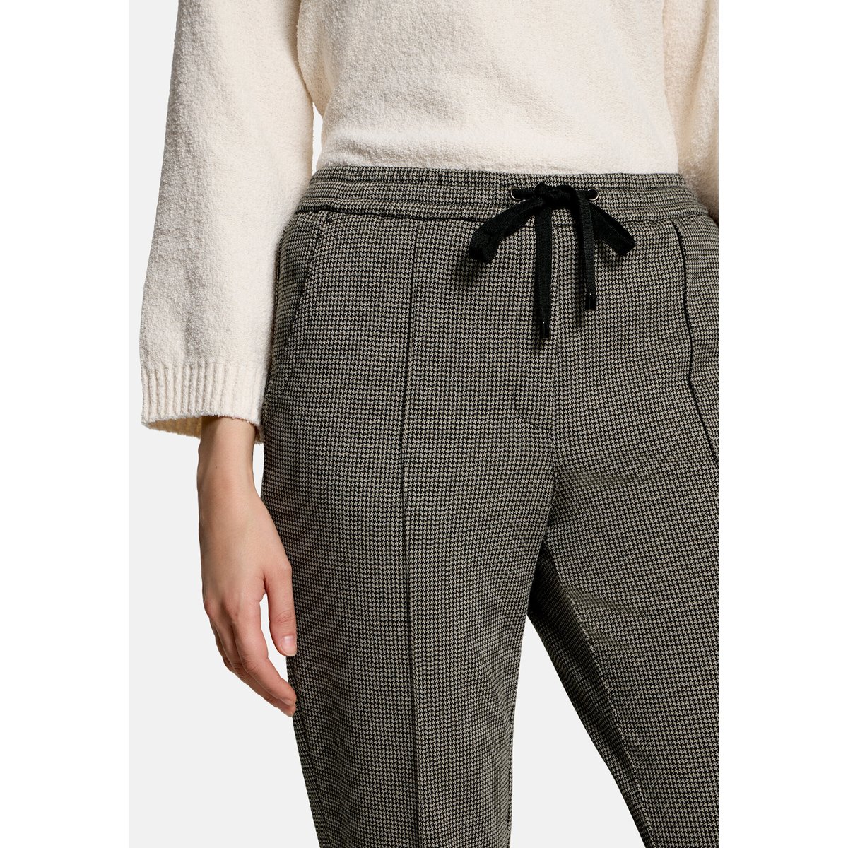 Pantalon à enfiler à motifs nature/black, BETTY & CO