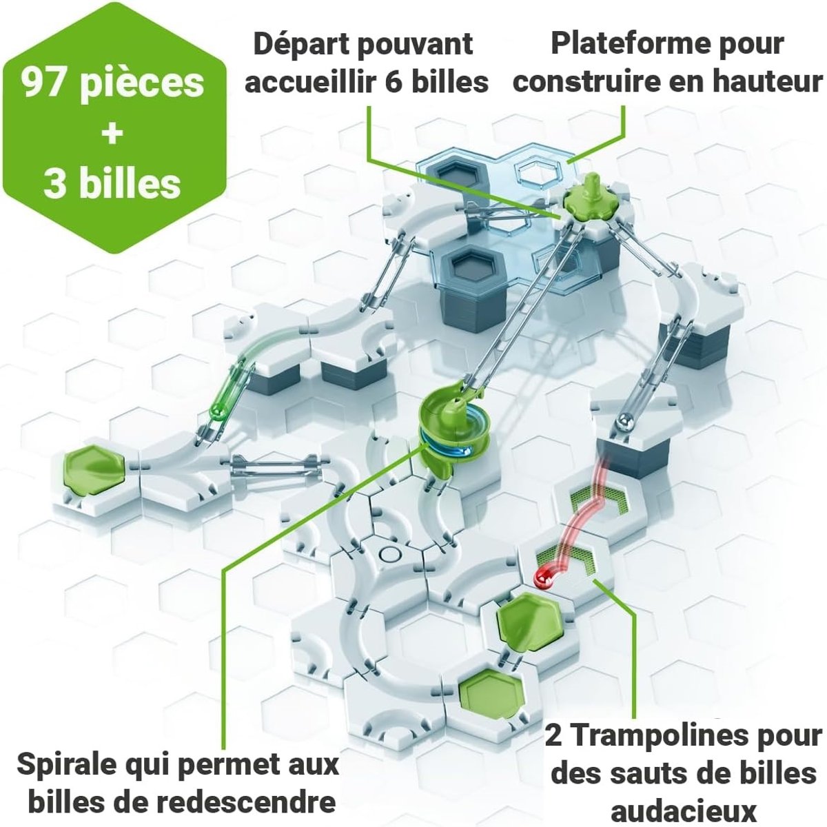 Gravitrax set Action Twist blanc, RAVENSBURGER
