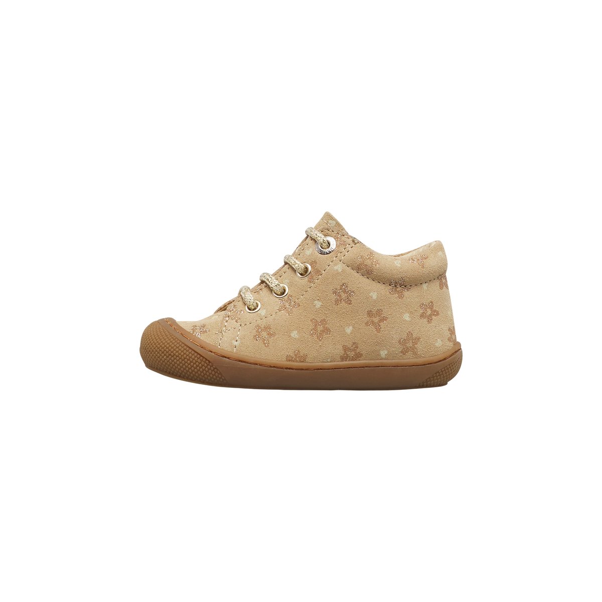 Chaussures premiers pas en suède COCOON beige-platine, NATURINO