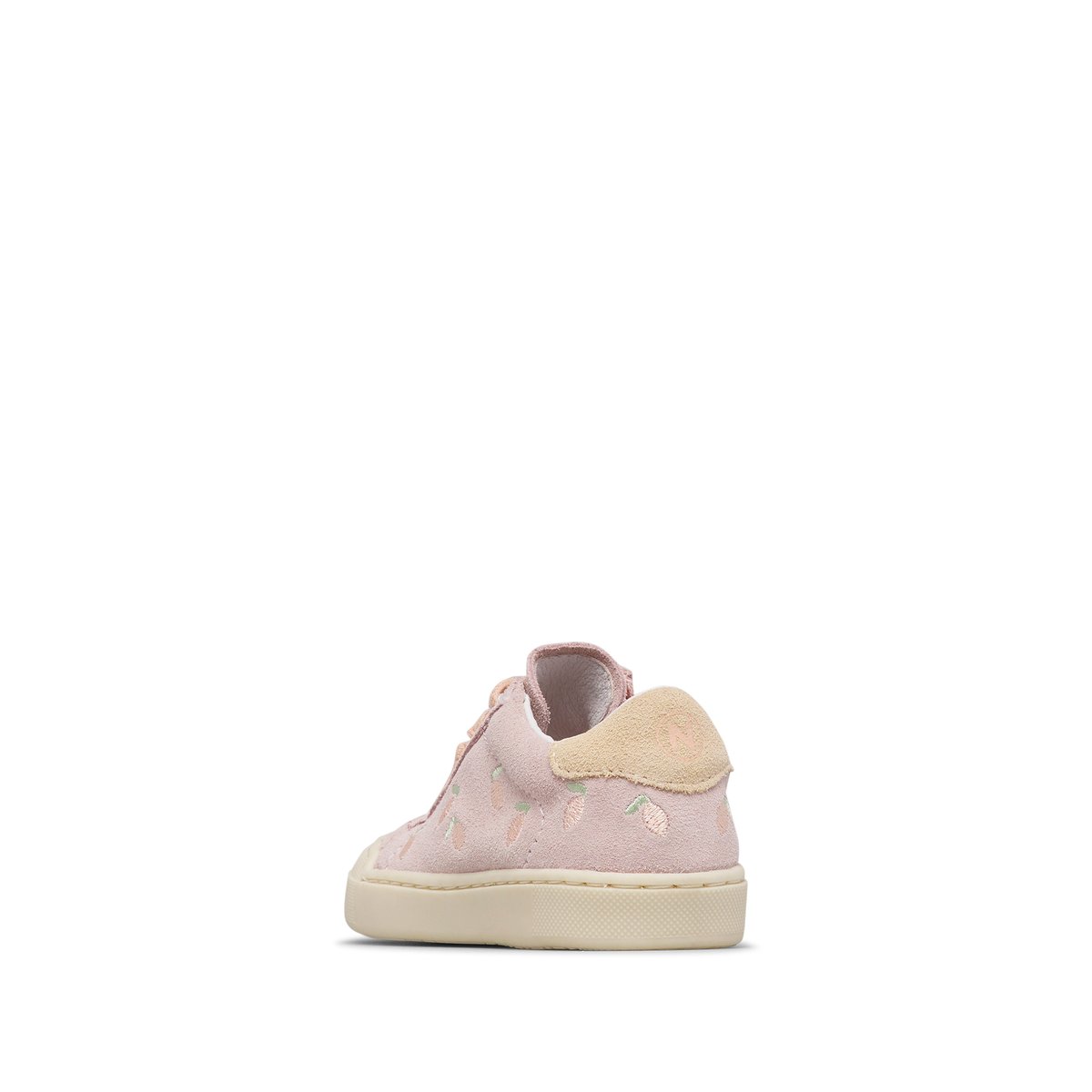 Sneakers en daim avec impression de citrons EINDHOVEN 2 EMBR.ZIP. rose-vanille, NATURINO