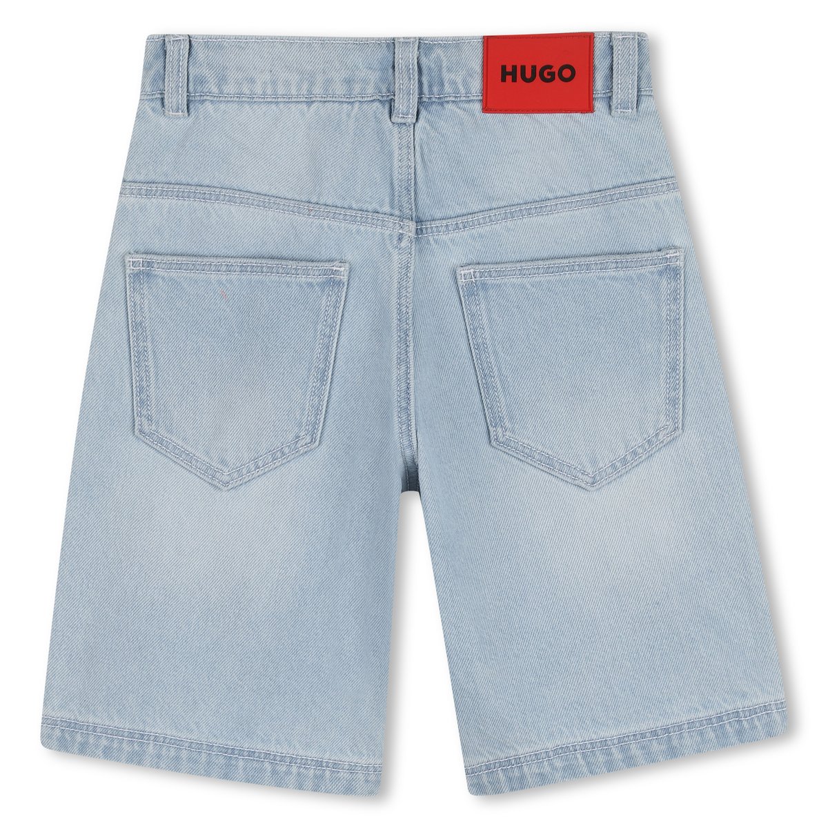 Bermuda en jean bleach pousse, HUGO KIDSWEAR