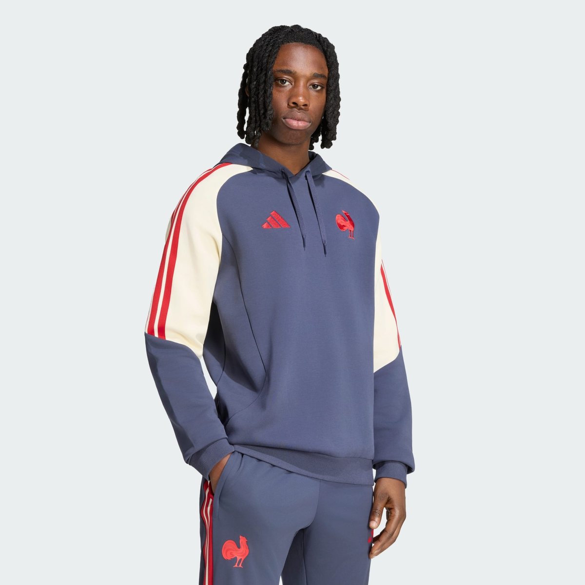 Sweat-Shirt De Rugby À Capuche France Sweat-Shirt De Rugby À Capuche France shadow navy, adidas Performance
