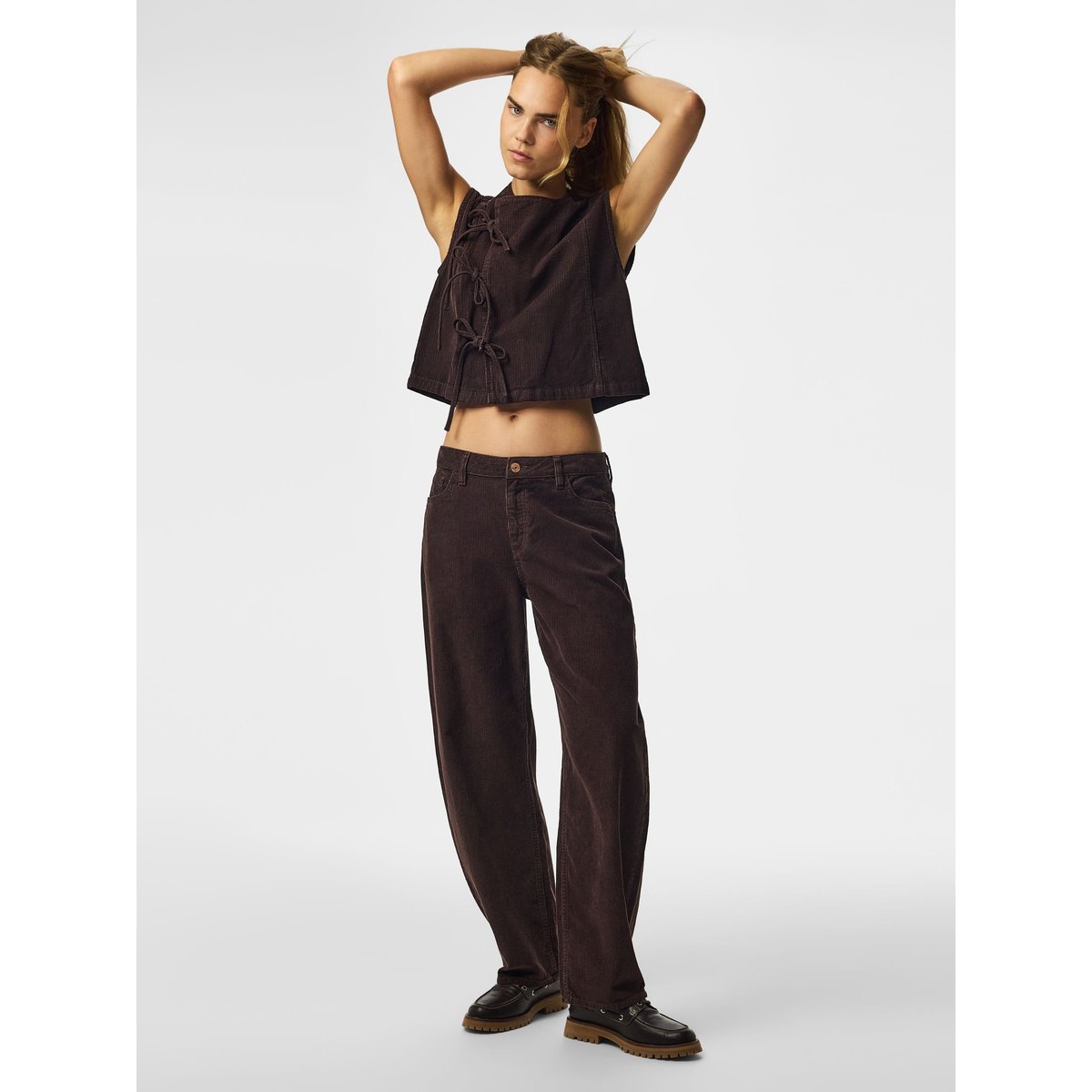 Gilet Sans Manches marron - ganache1, PIECES