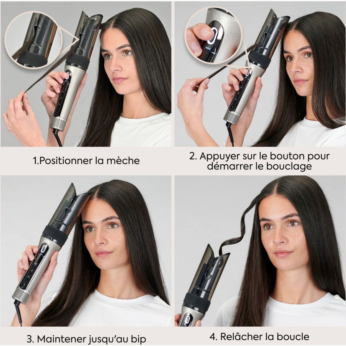 Fer à boucler automatique Style Secret Air C6688E couleur unique, BABYLISS