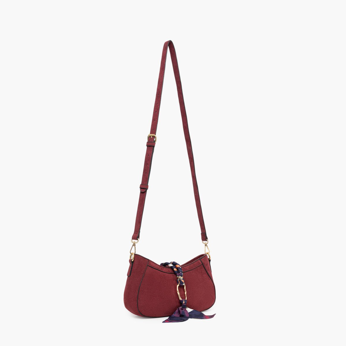 Sac porté épaule Tivaline bordeaux,doré, LOLLIPOPS