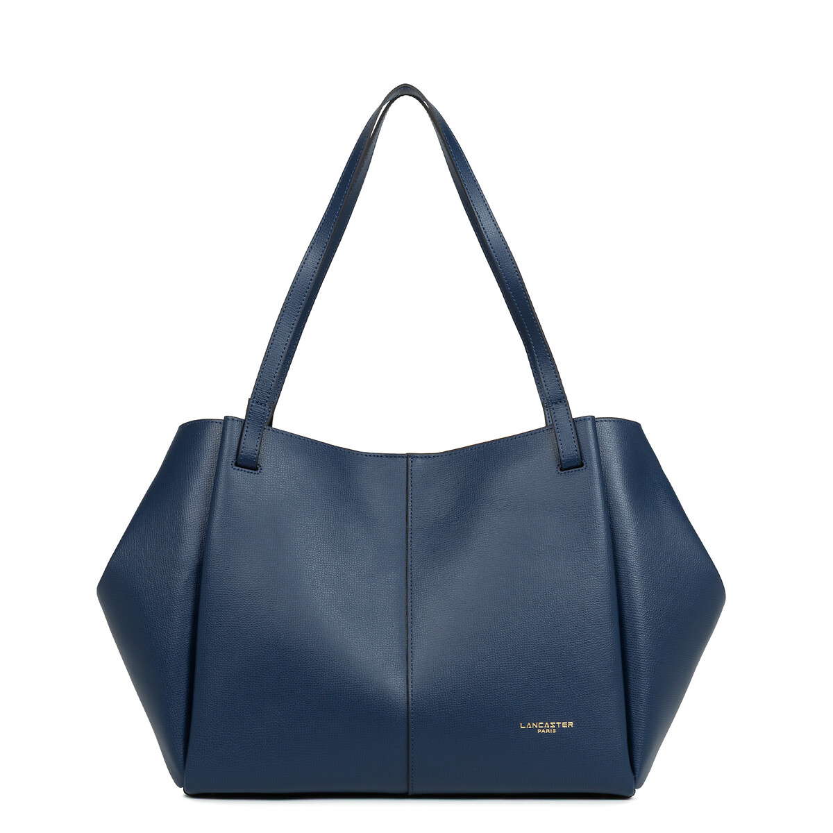 Sierra Haus Large Leather Shoulder Tote Bag dark blue, LANCASTER