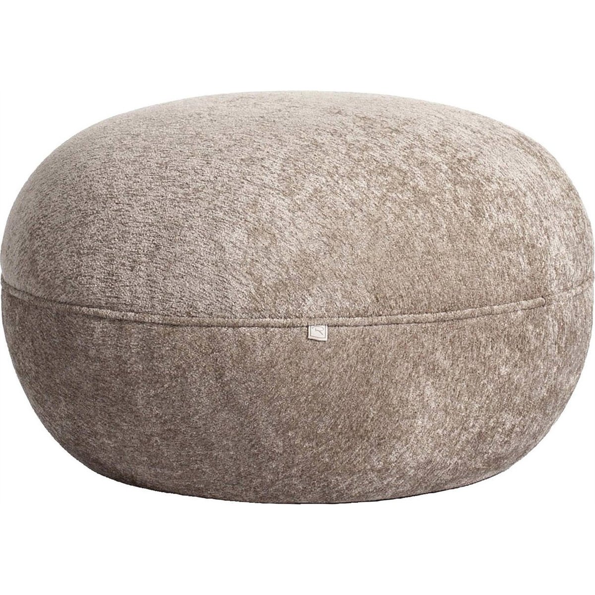 Pouf rond compact traitement déperlant sable, RECOLLECTION