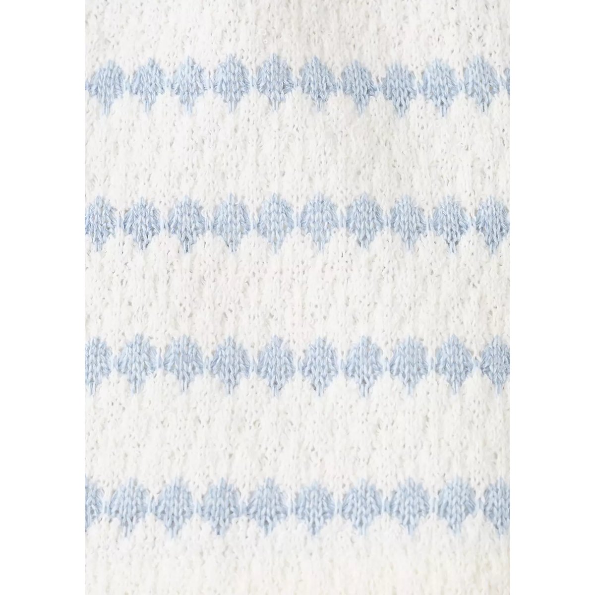 Short en crochet à rayures bleu ciel, MANGO BABY
