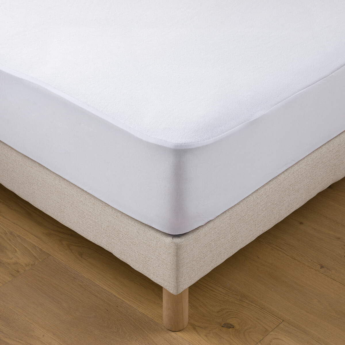 Protège-matelas, en éponge de polyester, hauteur maxi 25 cm blanc, LA REDOUTE INTERIEURS
