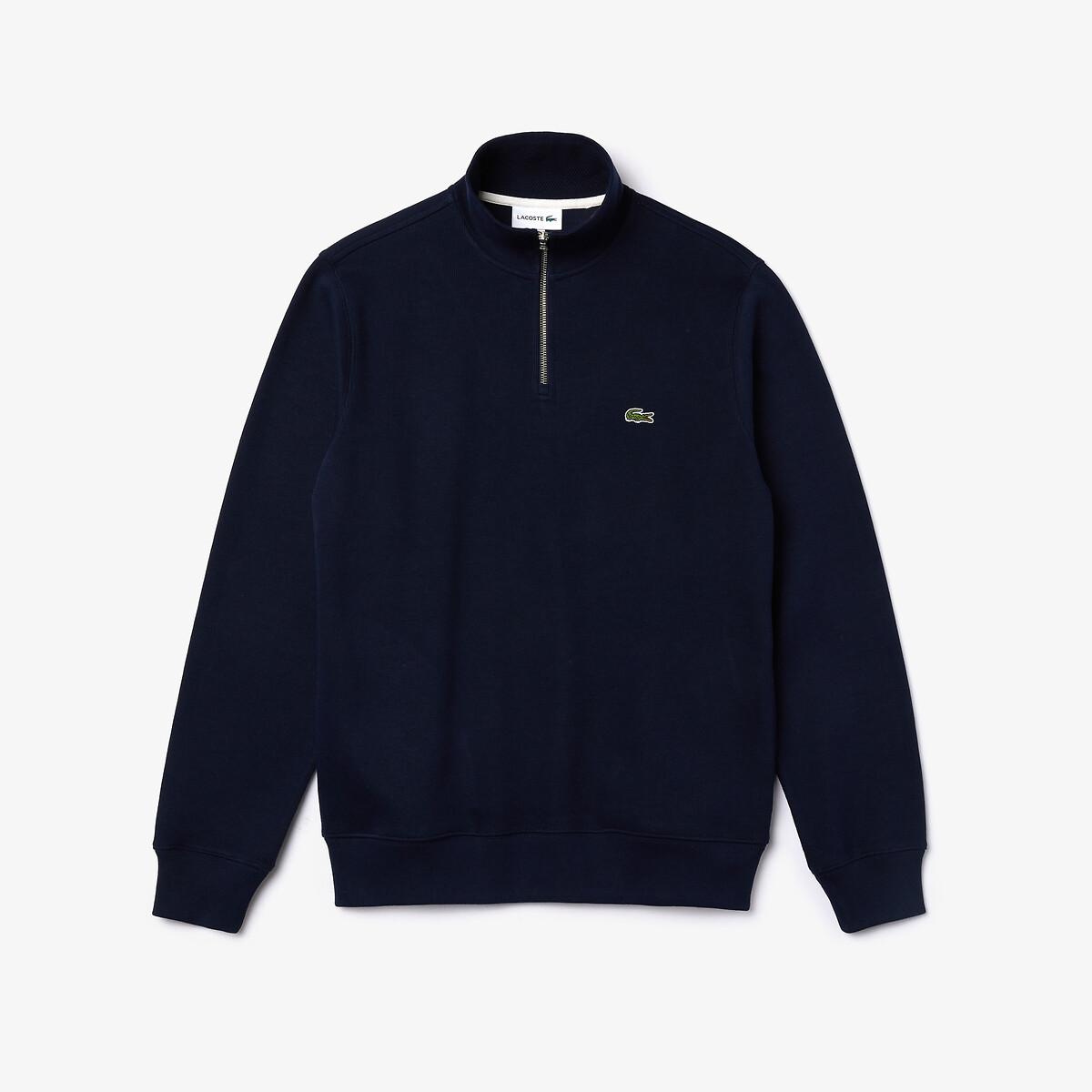 Sweat com fecho pequeno na gola, Lacoste Sport marinho, LACOSTE