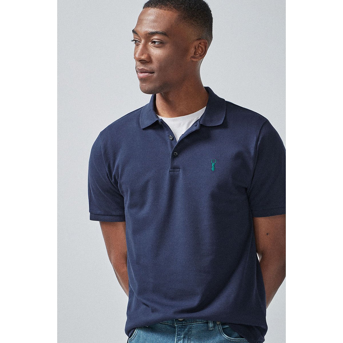 Polo En Piqué marine, NEXT