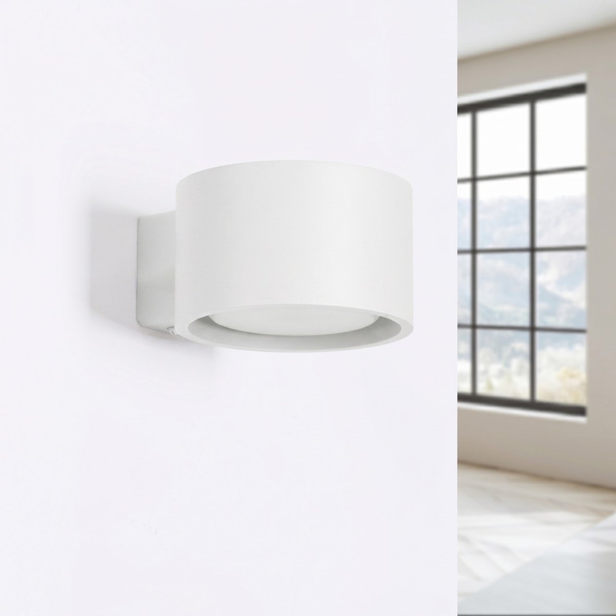 Applique murale Aluminium Blanc Gx53 1 MODO blanc, EDEN