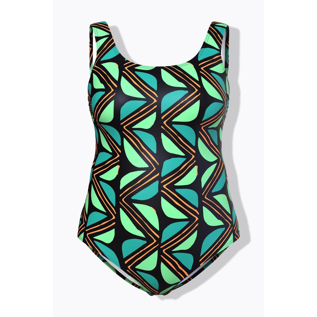 Maillot de bain motif jungle. Sans bonnets noir, ULLA POPKEN