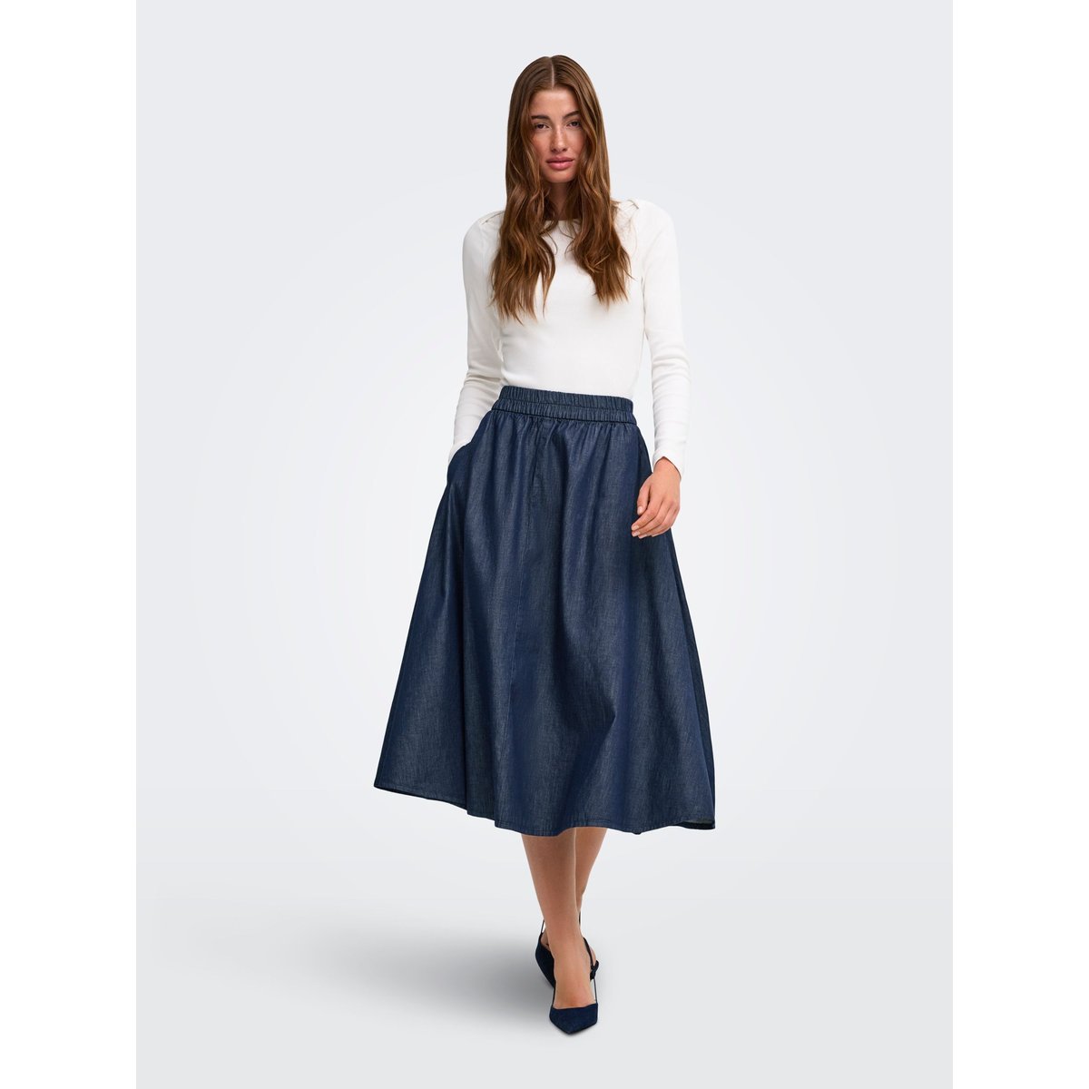 Jupe En Denim dark blue denim, ONLY