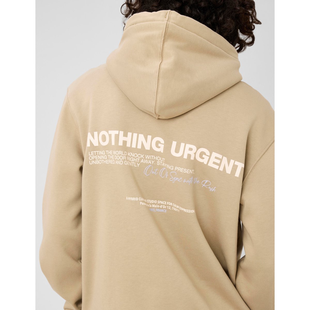 Sweat imprimé devant/dos marron, BZB