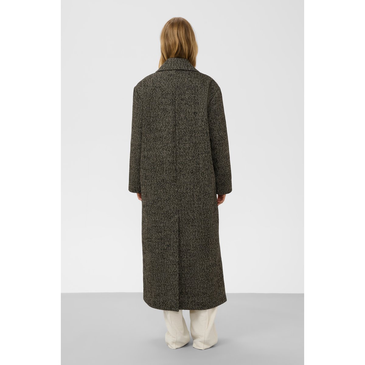 Veste d'extérieur marron feather gray and black twill, SOAKED IN LUXURY