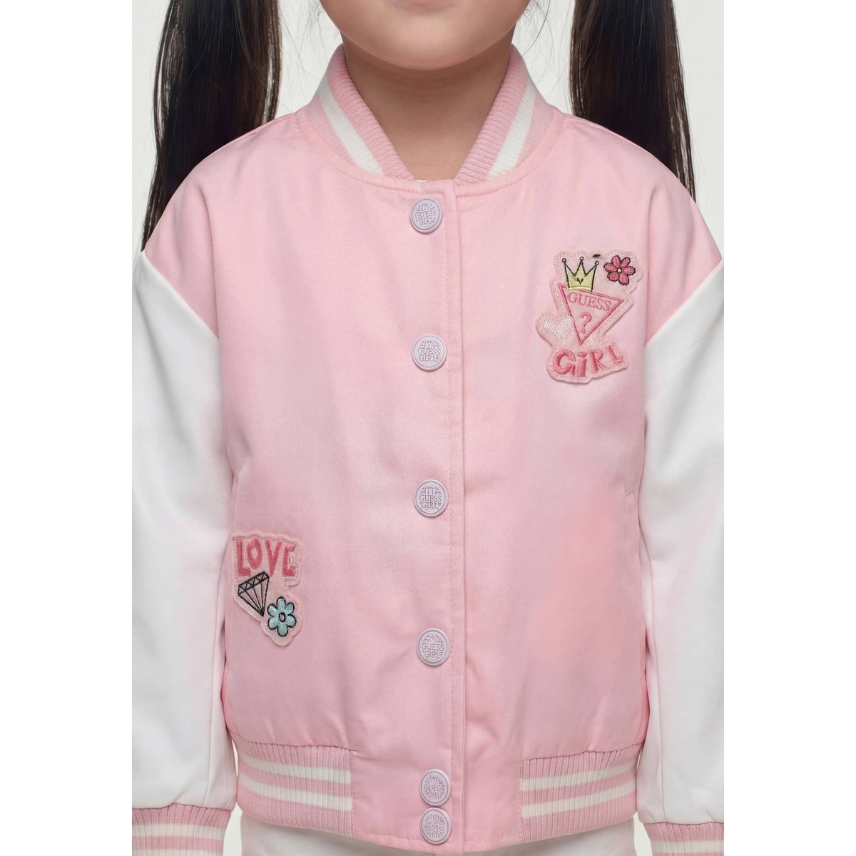 Veste Bomber Matelassée rose, GUESS KIDS