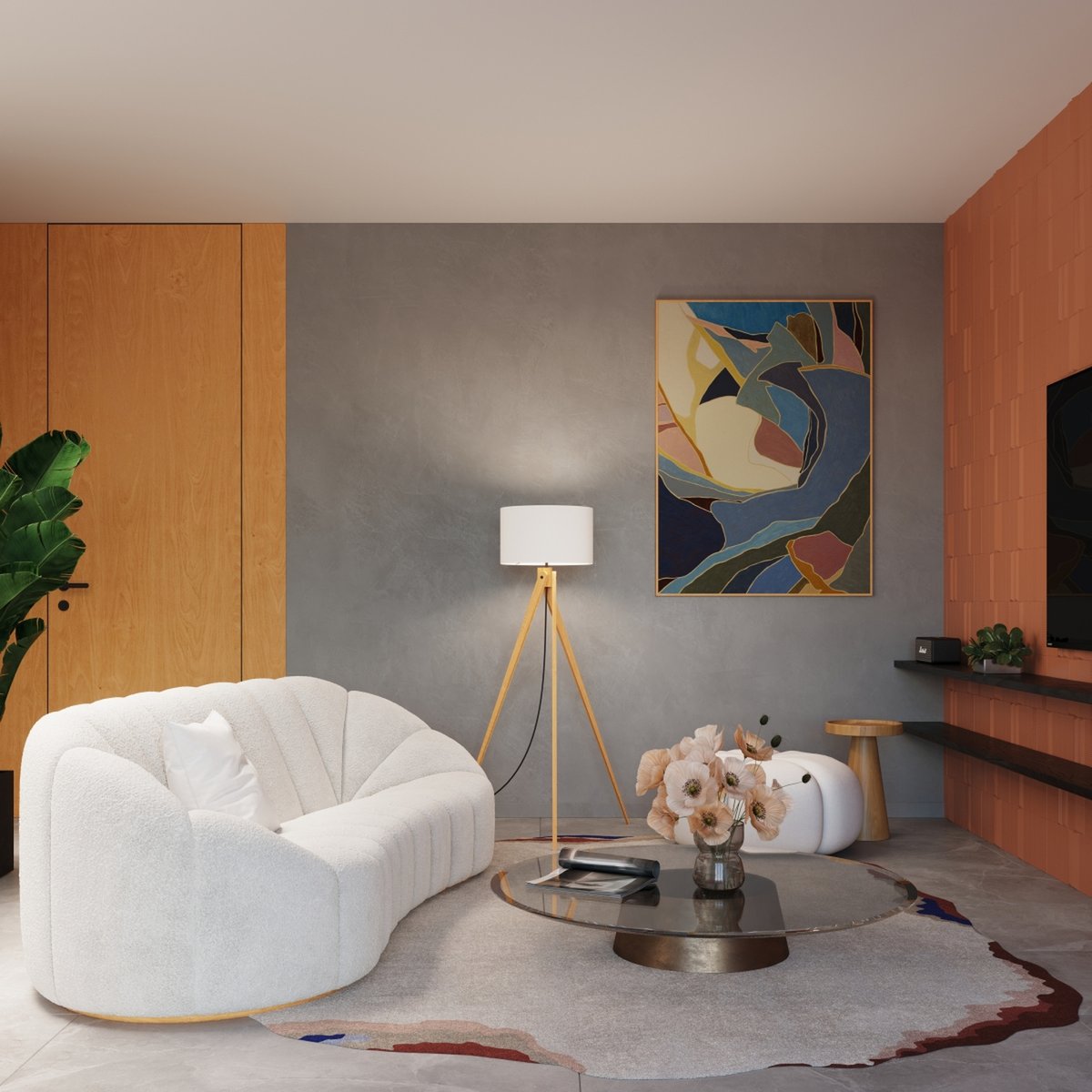 Lampadaire Tissu Blanc E27 1 Natt blanc, EDEN