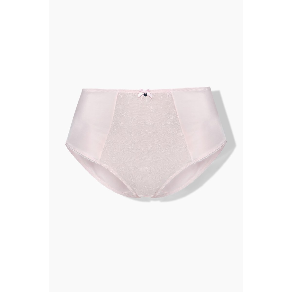 Culotte maxi, dentelle opaque, résille rose, ULLA POPKEN