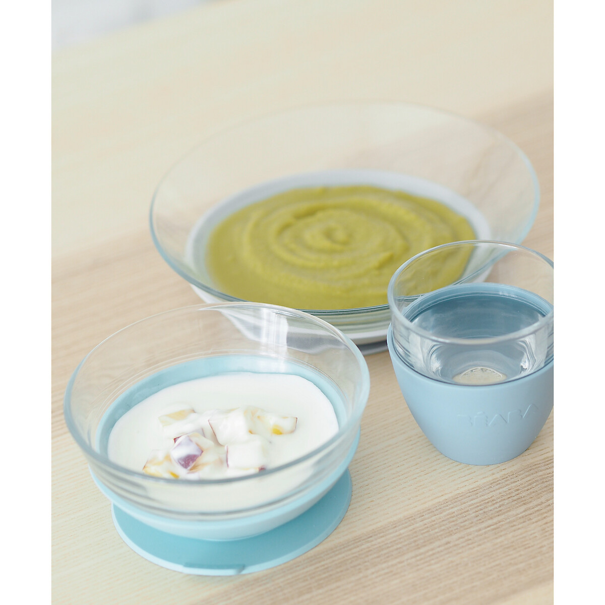 Coffret repas en verre bleu, BEABA