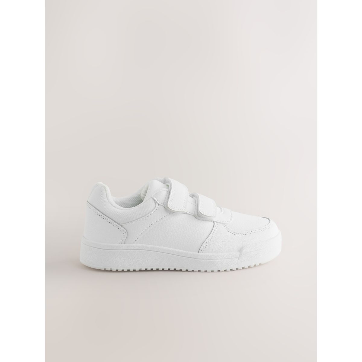 Chaussures d’école à scratch blanc, NEXT