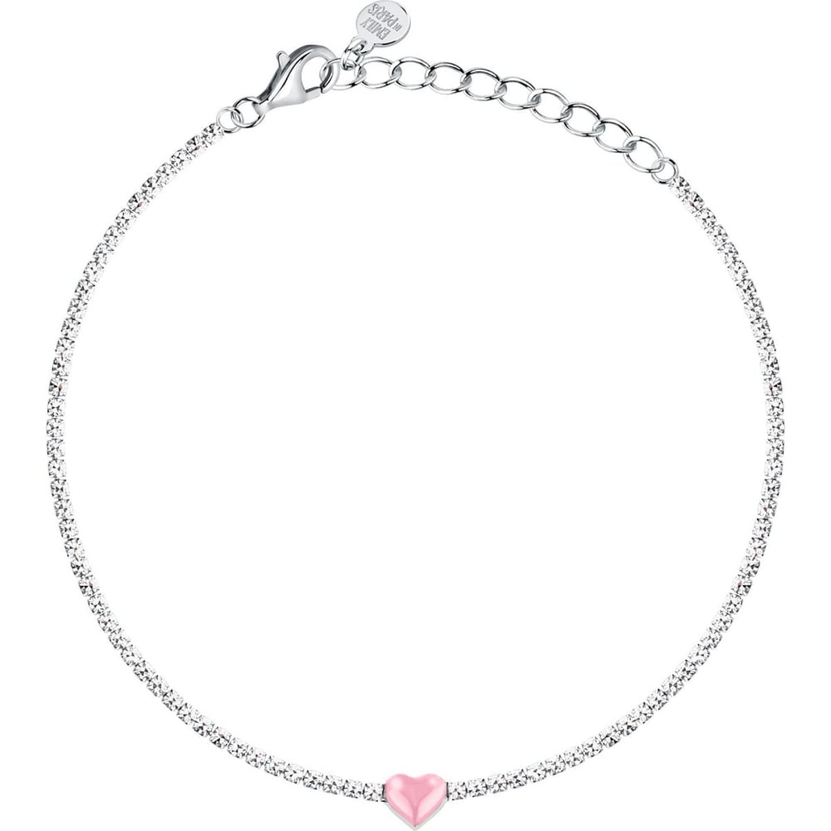 Bracelets en Zircon/cubic Zirconia/enamel/silver 925/1000 et Zircon pink,silver, LA PETITE STORY