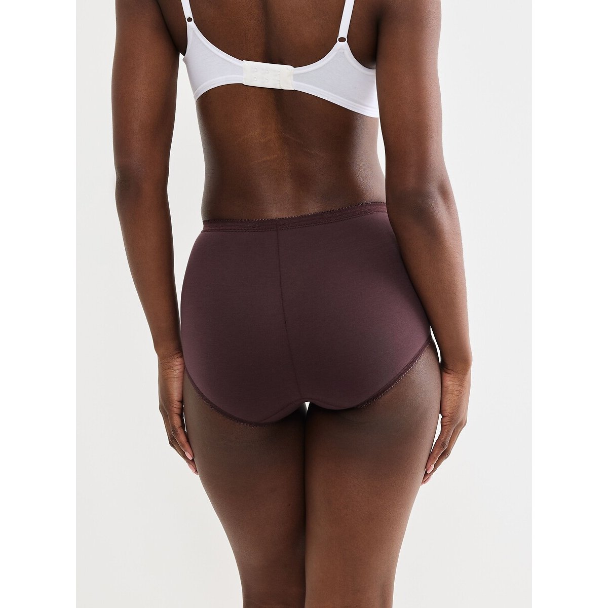 Lote de 4 cuecas maxi SLOGGI BASIC+ rosa + ameixa + bordeaux + branco, SLOGGI