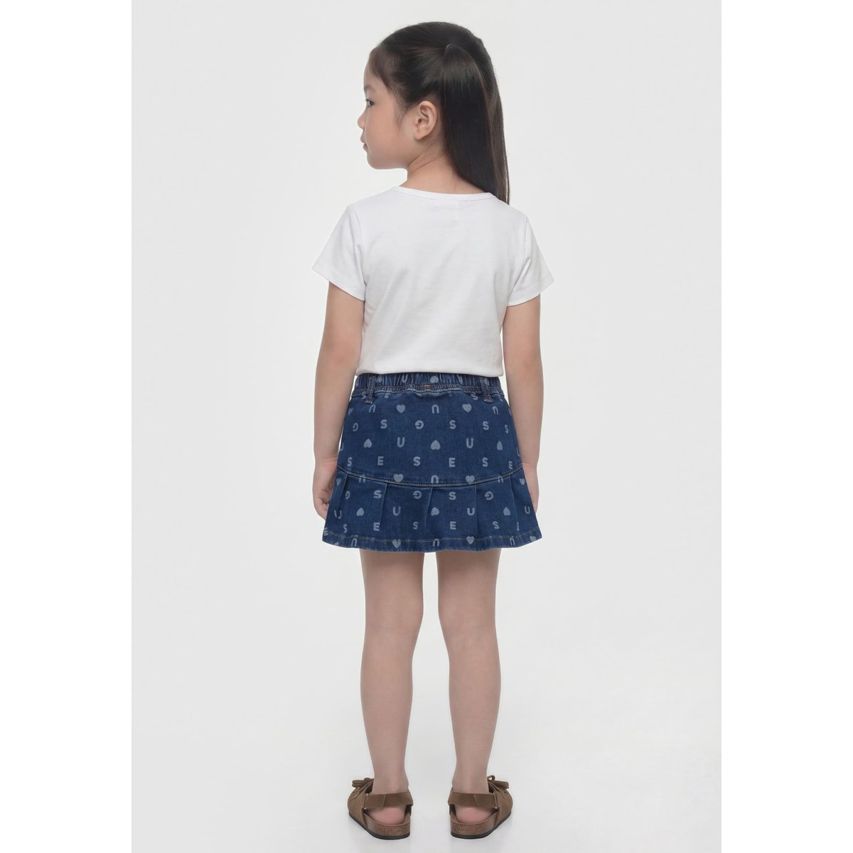 T-Shirt Avec Logo Imprimé blanc, GUESS KIDS