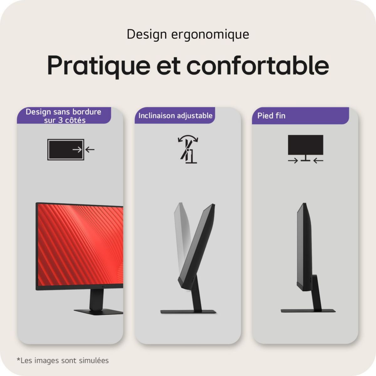 Ecran PC 32U631A-B 32" IPS QHD 100 Hz HDR couleur unique, LG