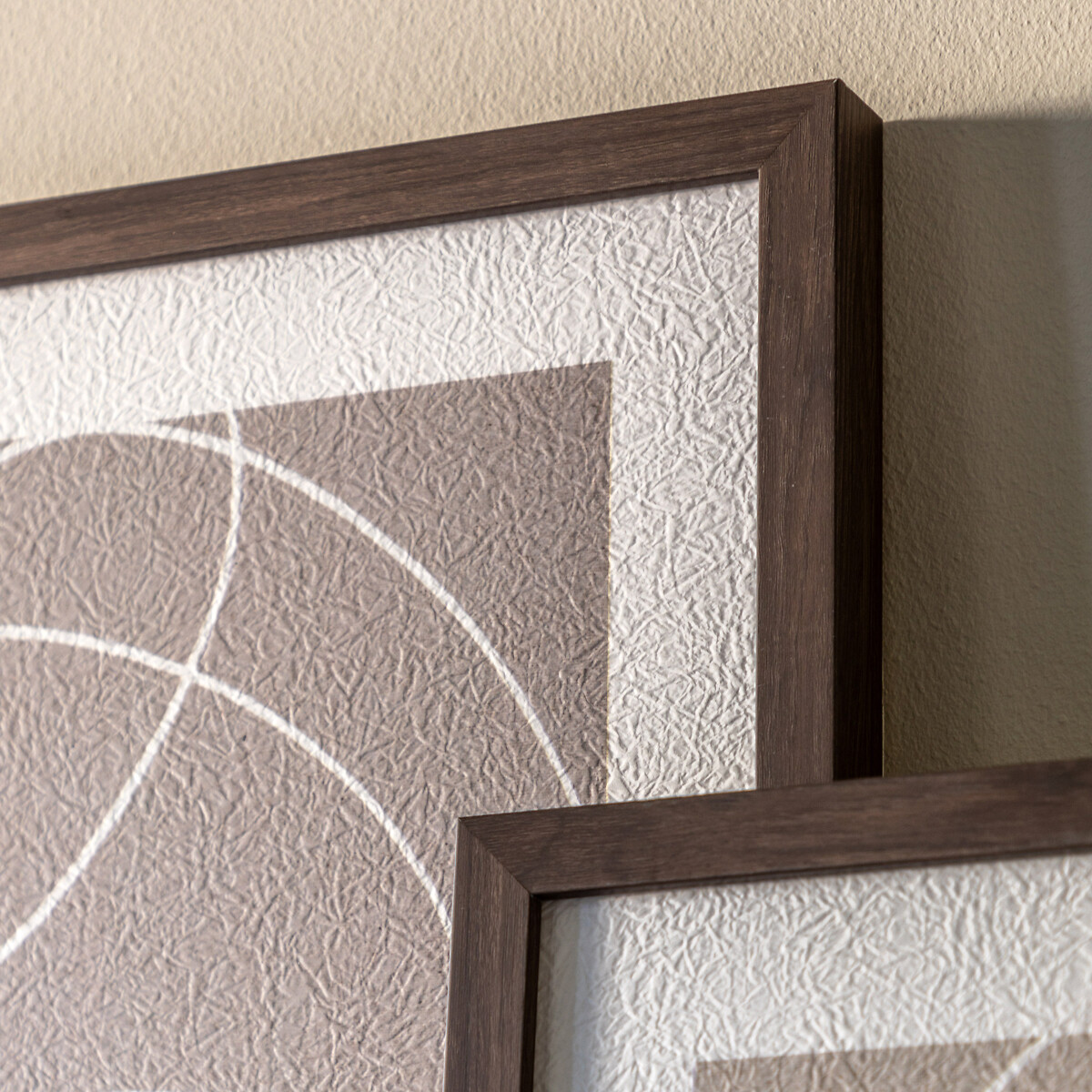 Set of 2 Continuation Framed Art natural, ÉDITÉ