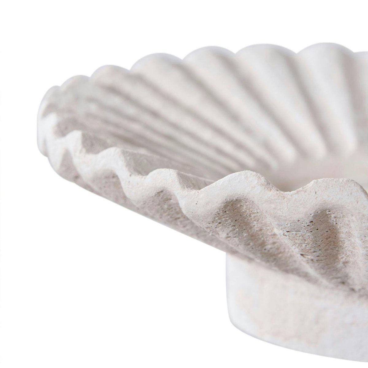 Bougeoir déco en ciment blanc (lot de 2) blanc, PIER IMPORT