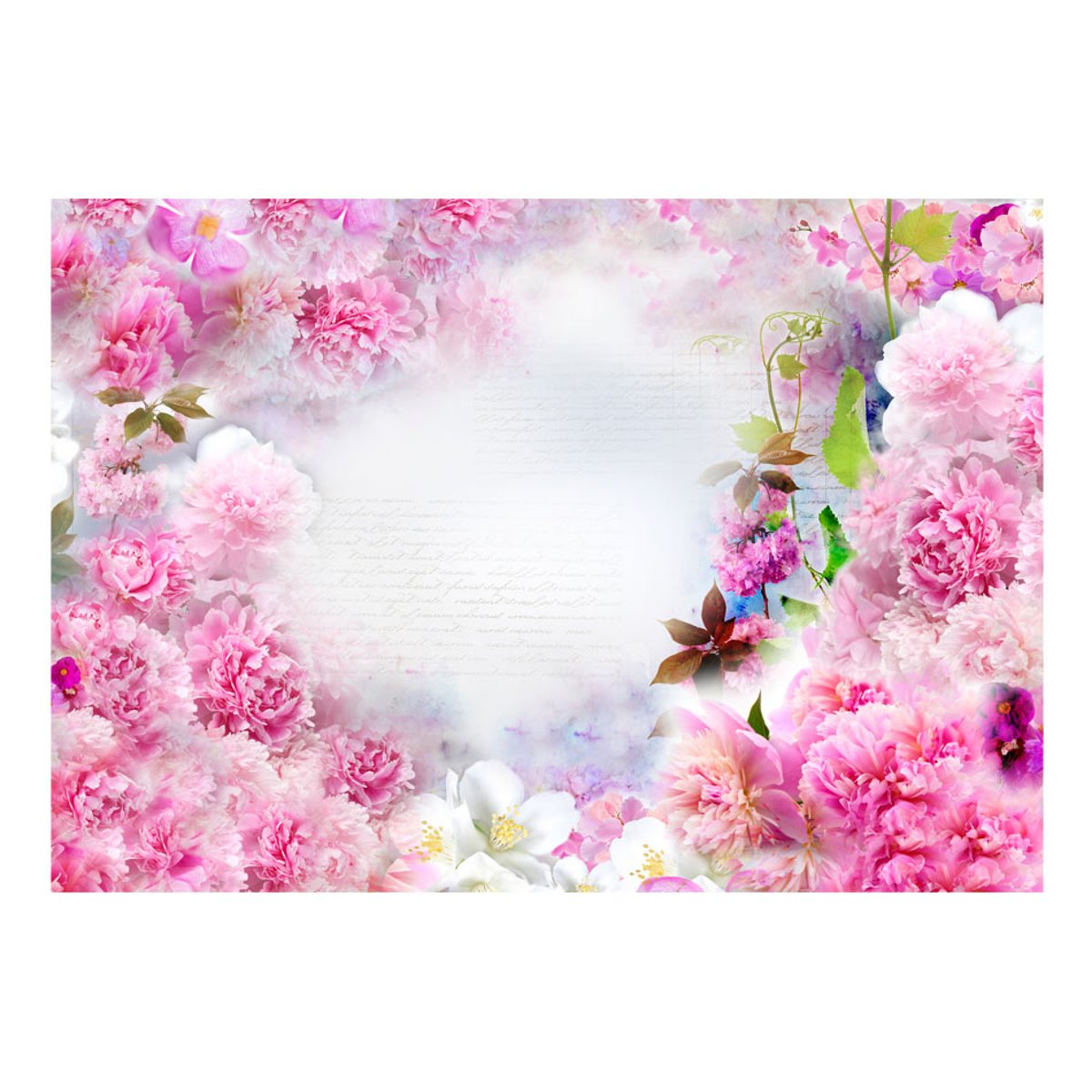 Papier peint intissé panoramique Fleurs Smell of cloves rose, EDEN