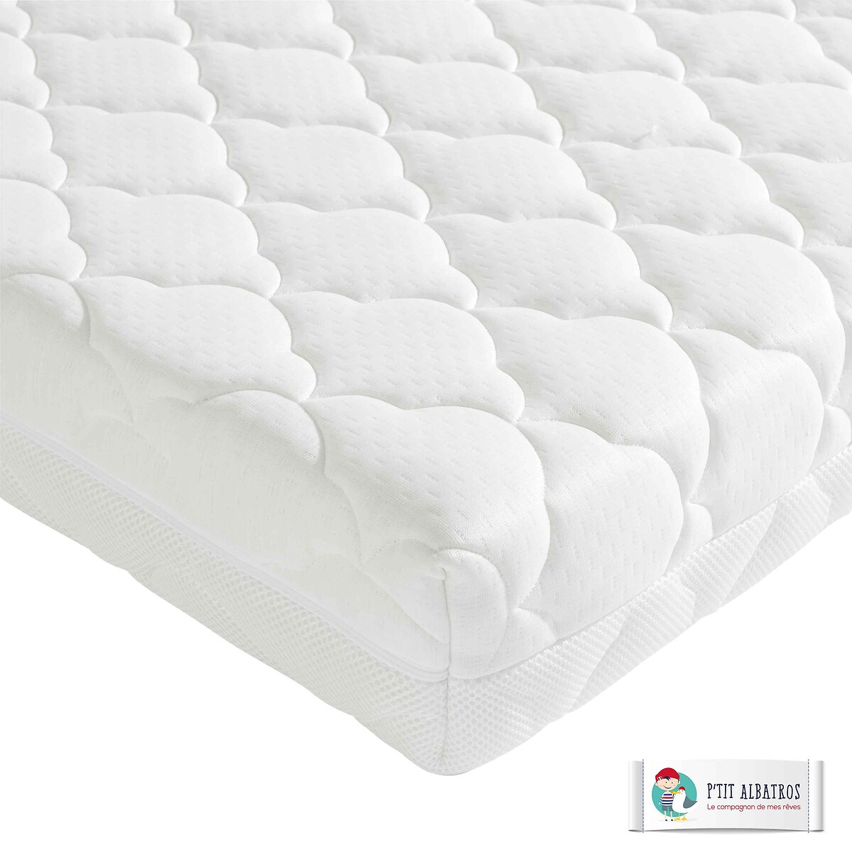 Matelas bébé Champion blanc, P'TIT ALBATROS