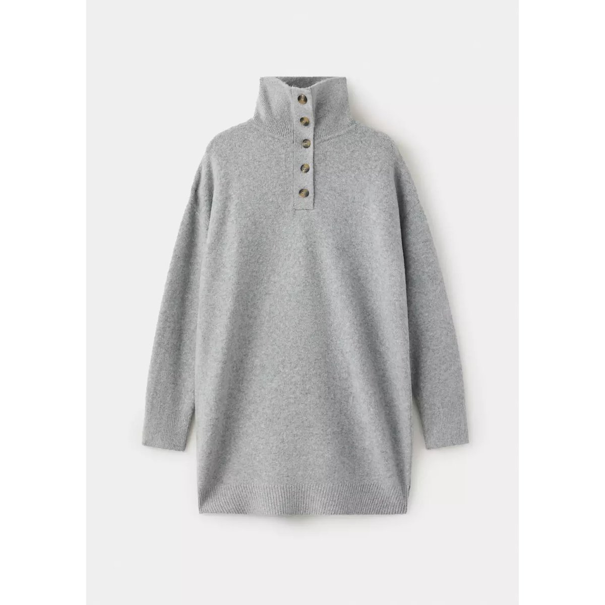 Robe courte maille gris, MANGO